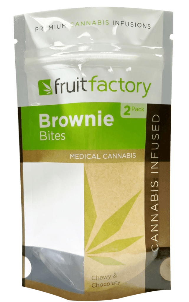 Pouch of Fruit Factory Medical Cannabis Brownie Bites