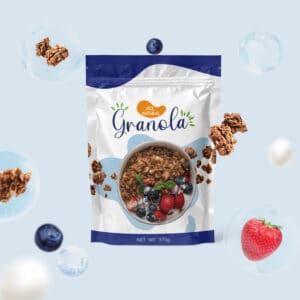 Custom printed granola bags